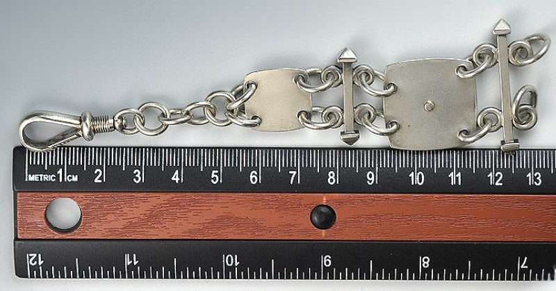Fine Antique Japanese-Style Sterling Silver Watch Fob Aesthetic Movement 1875