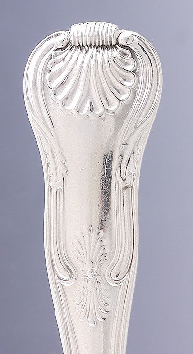 Antique 1821 English Georgian Sterling Silver Kings Fish Slice Server 12"