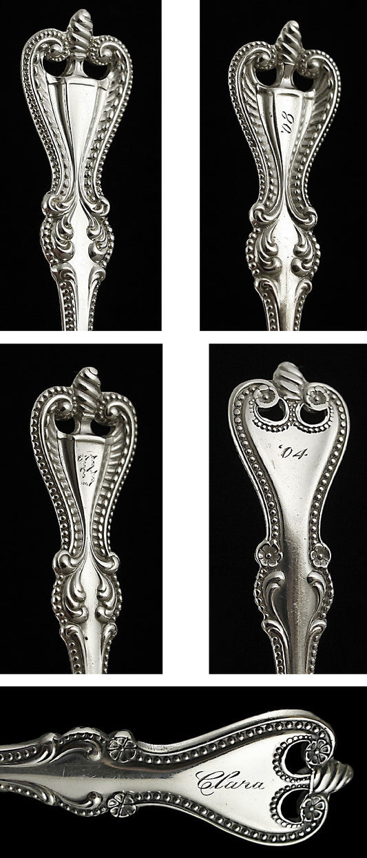 9 Towle Old Colonial Sterling Silver Teaspoons & Butter Knife