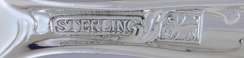 Fab Set 11 Whiting Sterling Silver Heraldic Teaspoons C Mono
