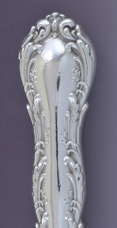 Great Set 6 Wallace Sterling Silver Irving Dinner Knives Carbon Steel Blades