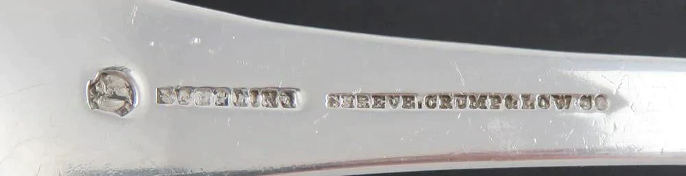 Antique Heavy Sterling Silver Durgin Shell Pattern Soup/Punch Ladle 12 1/4"