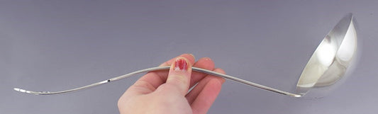 Fab Whiting Sterling Silver Ivy Large Soup Punch Serving Ladle 12 3/4"