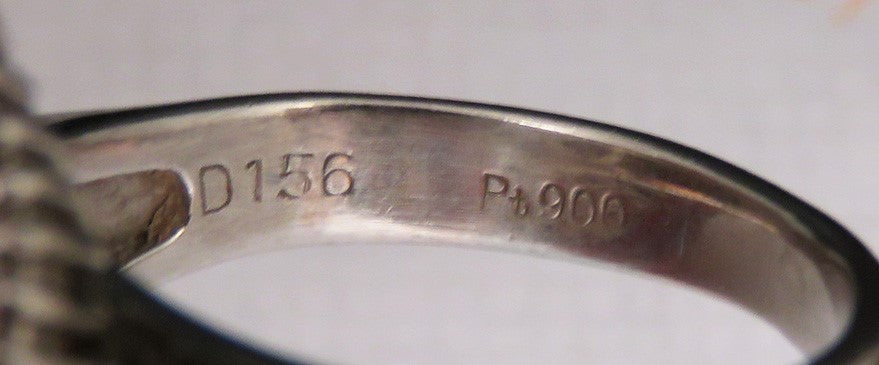 Gorgeous Platinum 12mm Pearl Natural Diamond Statement Cocktail Ring