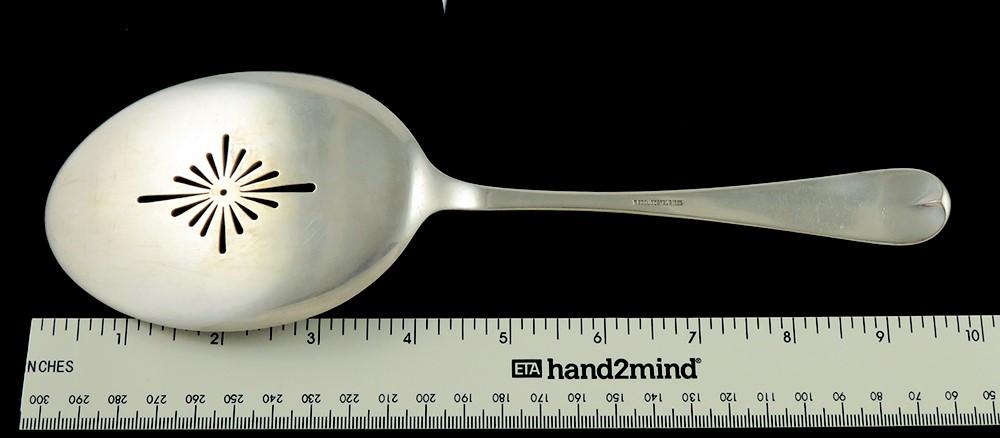 Antique 1902 Norwegian 830 Silver J Tostrup Pierced Base Server 9 3/4"