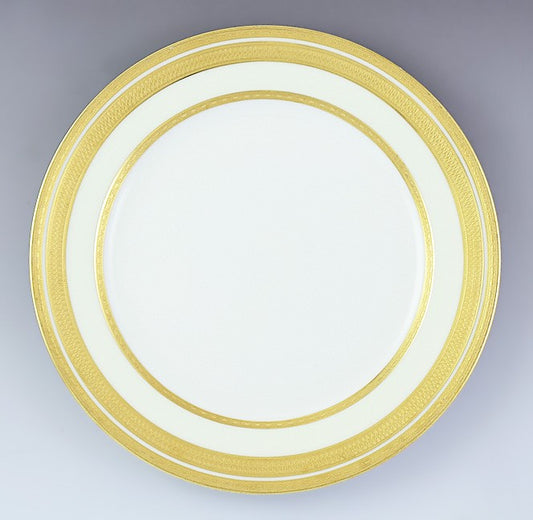 Great set 9 Tiffany & Co Lenox White Cream Gilded Luncheon Plates