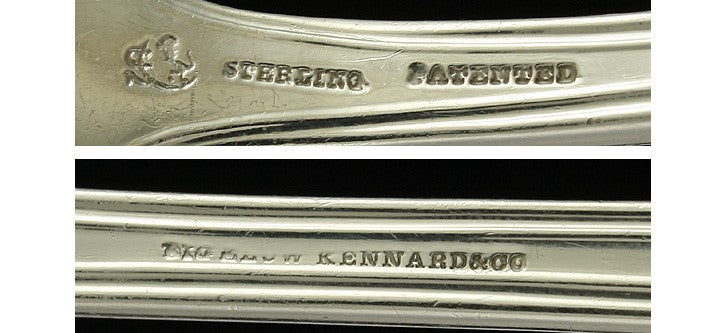 Antique Sterling Silver Frank Smith Newport Shell Stuffing Serving Spoon 11.5"