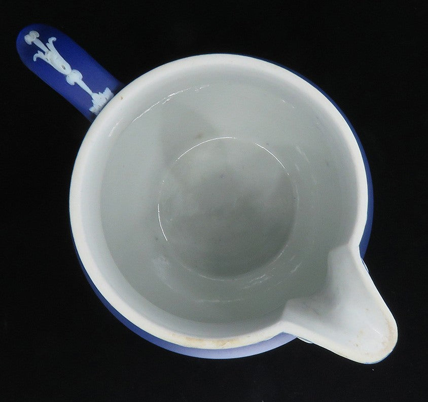 Lovely Classic c1900 Wedgwood Blue Jasperware Sacrifice Creamer Milk Pitcher