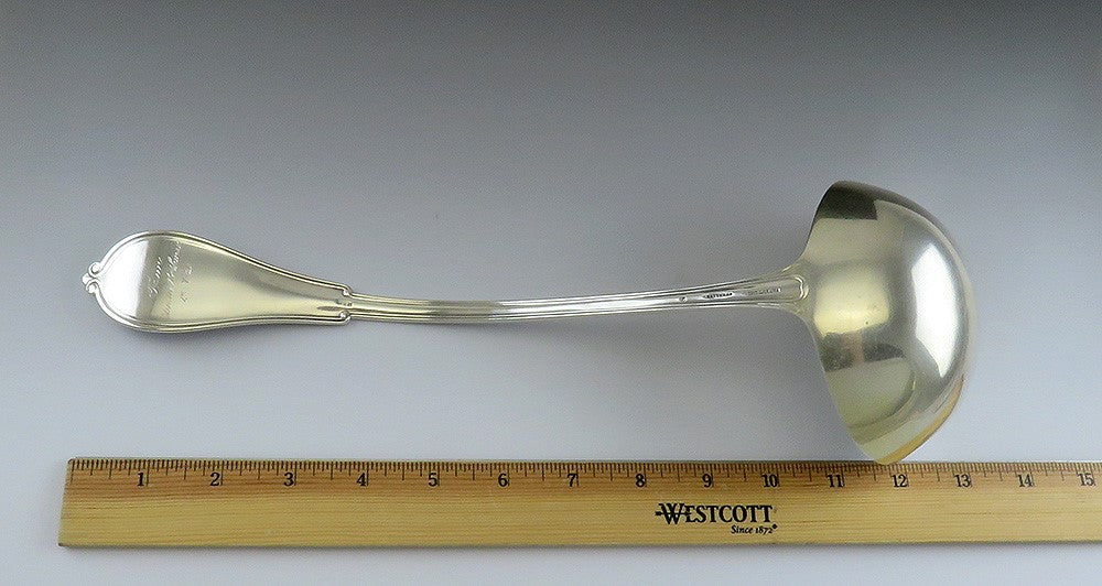 Antique c1920 Sterling Silver Gorham Cottage Punch Soup Ladle 13 1/4"