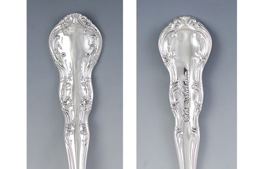 8 Sterling Silver Teaspoons by Wallace in the Irving / Old Atlanta Pattern