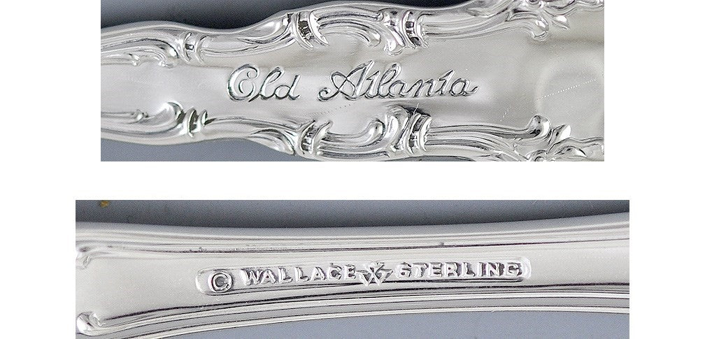 8 Sterling Silver Teaspoons by Wallace in the Irving / Old Atlanta Pattern