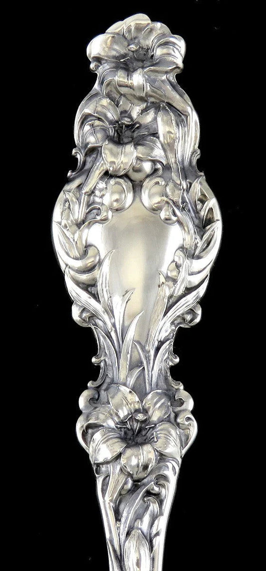 Mint Condition Sterling Silver Gorham Whiting Lily Long Serving Fork 11 3/4"