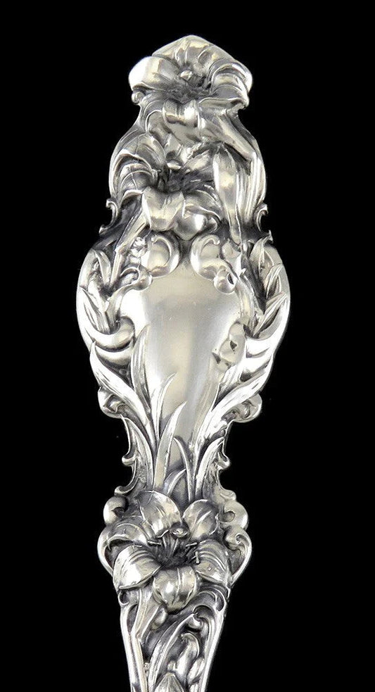 Mint Condition Sterling Silver Gorham Whiting Lily Stuffing Serving Spoon 11 1/2