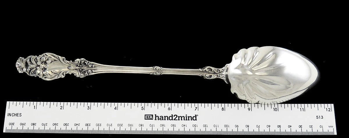 Mint Condition Sterling Silver Gorham Whiting Lily Stuffing Serving Spoon 11 1/2