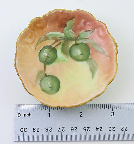 1890s Limoges French Porcelain Olive Dishes Bowls