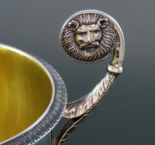 Nice English Sterling Silver Trophy Cup Gilded Interior No Mono 6 7/8" Tall