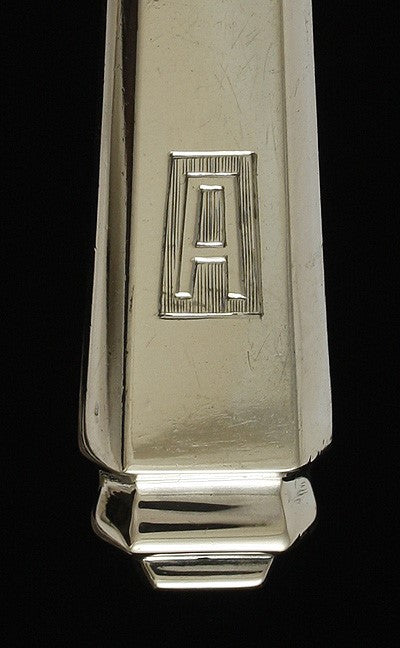 12 German Silver Art Deco Luncheon Knives Wilkens Sohne