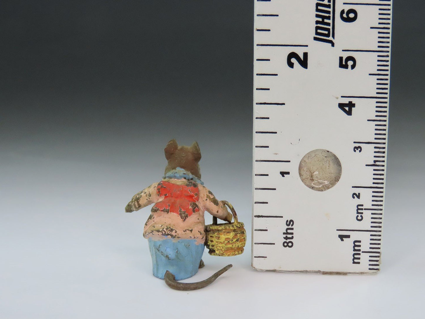 c1890 Mrs Tittlemouse Austrian Bronze Miniature Beatrix Potter 1 1/8" Tall