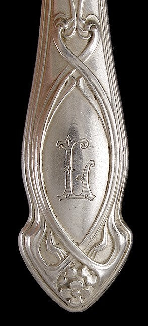 12 Quality German 800 Silver Art Nouveau Knives