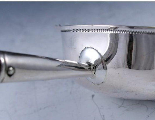 FINE 18th CENTURY GERMAN SILVER LADLE w/ WOOD HANDLE