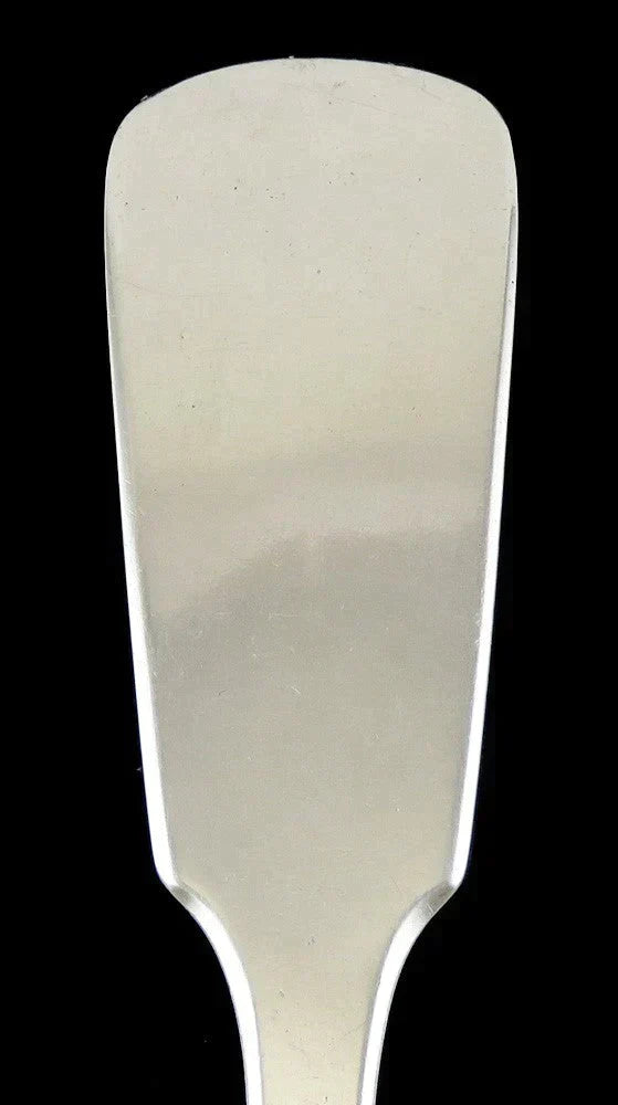 Antique c1790 Chinese Export Silver Fiddle Pattern Serving/Stuffing Spoon 13"