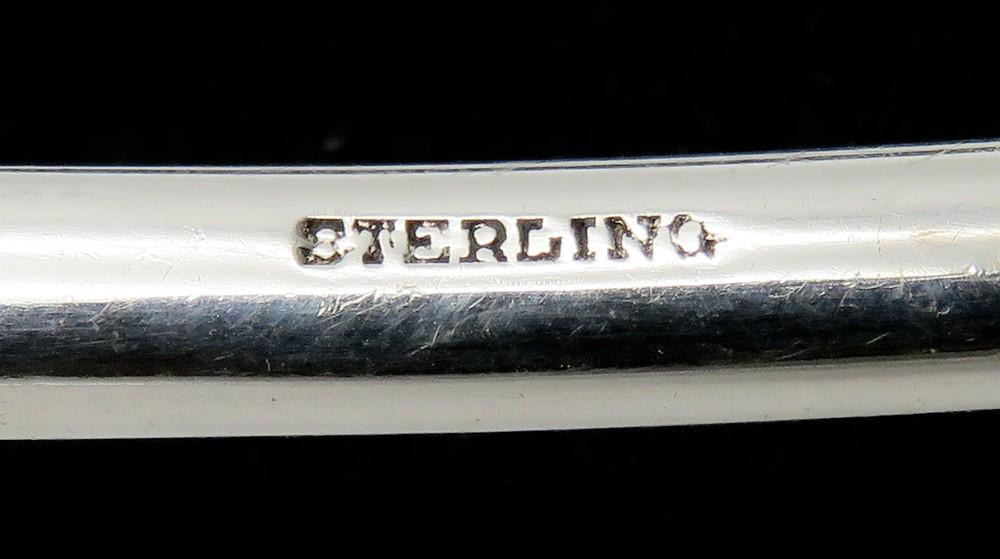 Large Wood Hughes Zephyr Sterling Silver Punch Soup Ladle 12 3/4 inches