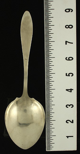 Antique Arts & Crafts American Hand Hammered Sterling Silver Serving Spoon