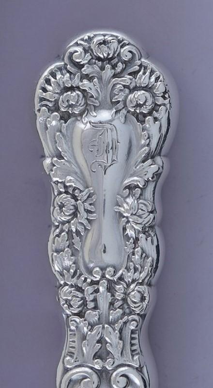 Rare Set 6 Antique Gorham Sterling Silver Imperial Chrysanthemum Luncheon Knives