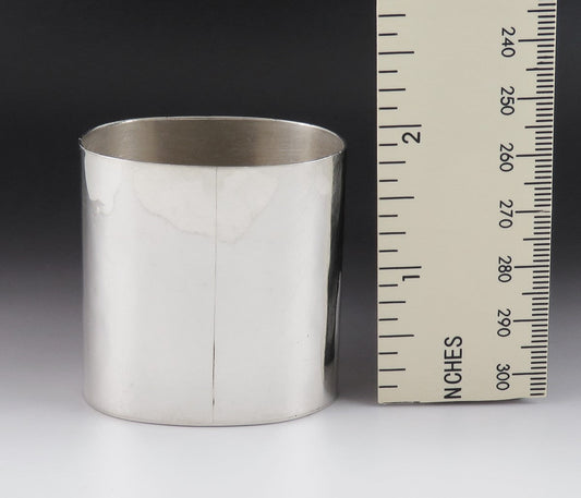 Antique Vintage Sterling Silver Handwrought Oak Leaf Toothpick Holder