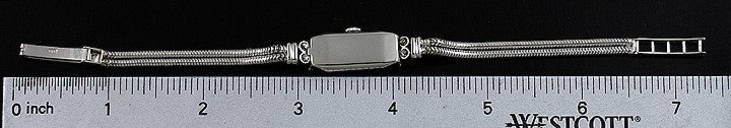 Marvin 14k White Gold & Diamond ~1ct tdw Ladies’ Wristwatch