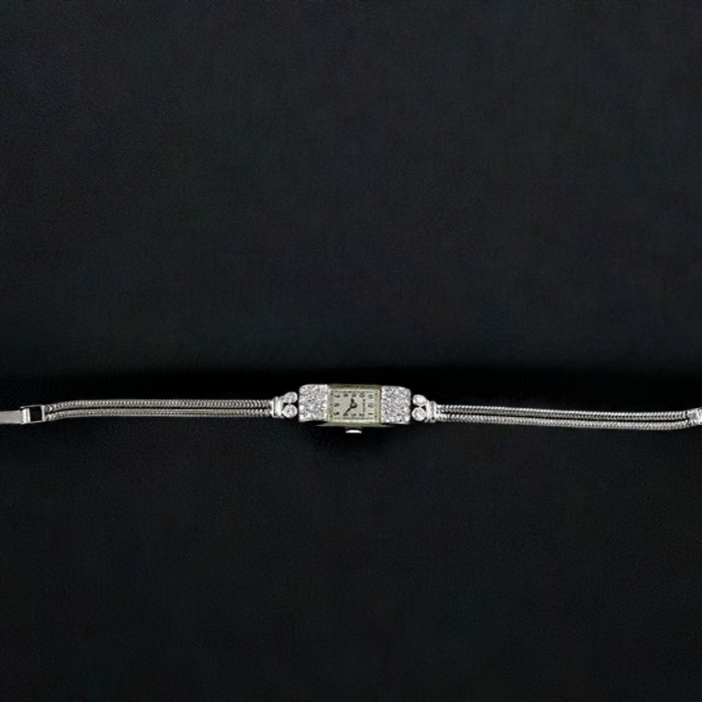 Marvin 14k White Gold & Diamond ~1ct tdw Ladies’ Wristwatch