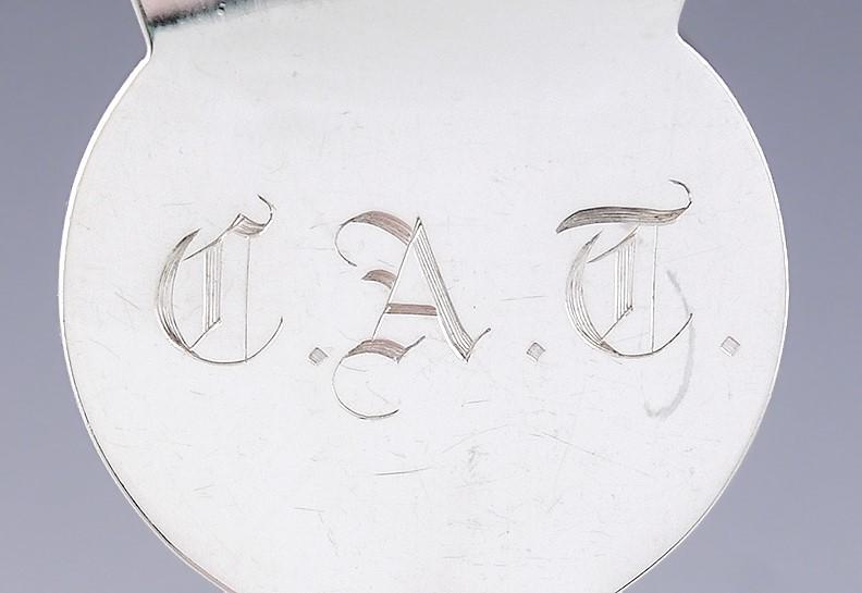 Antique 1800s Tiffany Gorham Sterling Silver Medallion Pierced Berry Ladle