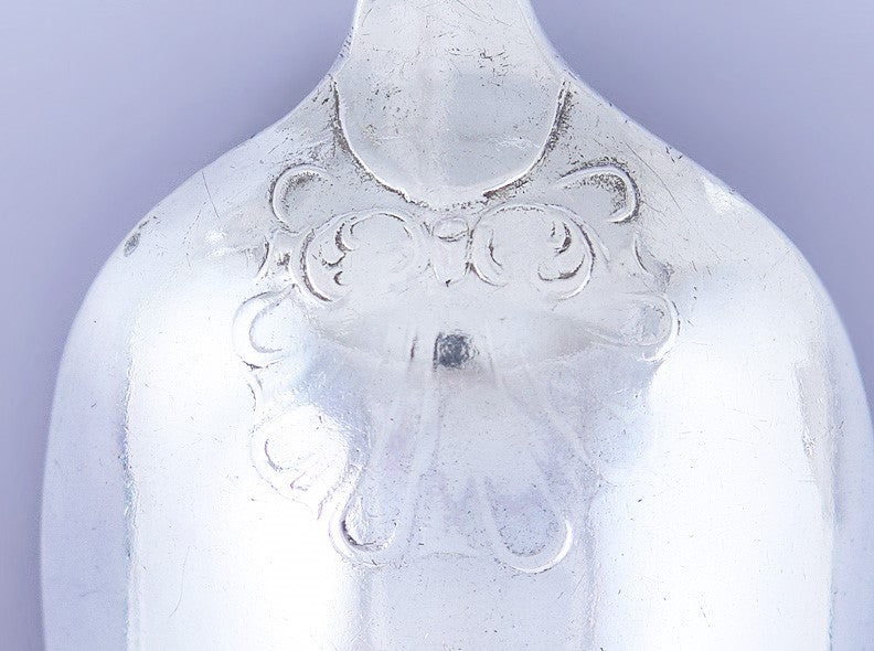Superb Group 7 Early 1700s English Georgian Sterling & Britannia Silver Spoons