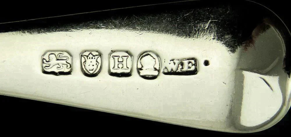 Antique 1803 English Sterling Silver Royal Crest Gravy/Sauce Ladle 6 3/4"