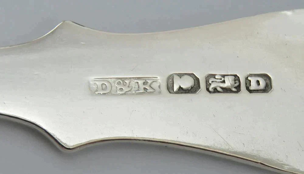 Beautifully Bright Antique American Coin Silver Sugar / Ice Tongs Monogrammed GK