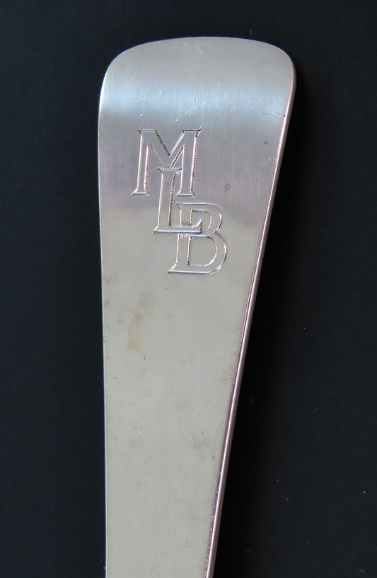 Vintage Porter Blanchard Capri 1930s Sterling Silver Serving Spoon 8 1/2"