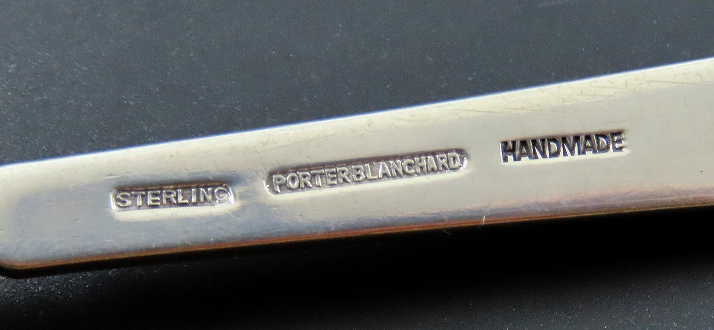 Vintage Porter Blanchard Capri 1930s Sterling Silver Serving Spoon 8 1/2"