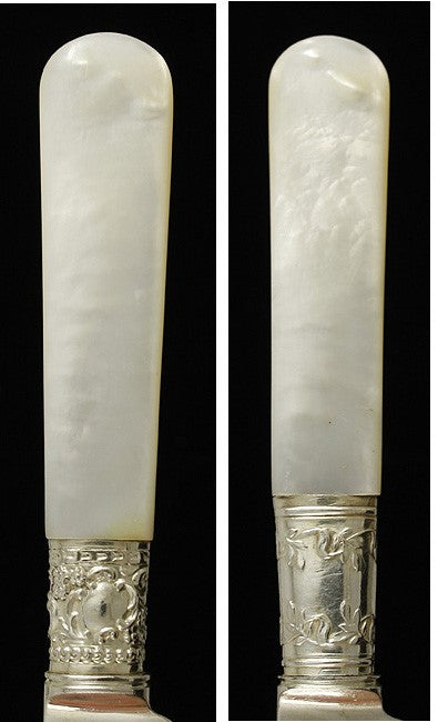 1880s 11 Silver and Mother-of-Pearl Knives