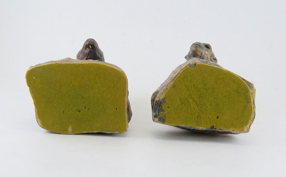 Clay Chimp Sculpture Bookends by Lora Woodhead Steere Acclaimed Paleontologist