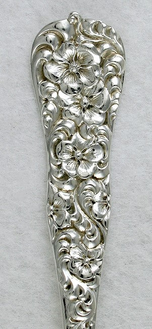 Antique Sterling Silver Dominick Haff Rococo Repoussé Waffle Server