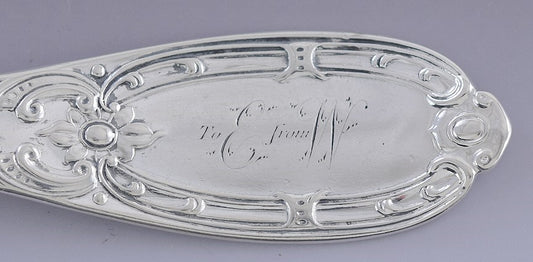 c1850s Fab set 11 American Coin Silver Albert Coles Jenny Lind Dinner Forks