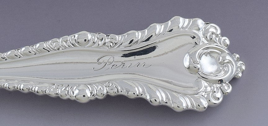 Fine set 8 Dominick & Haff Sterling Silver Mazarin Dinner Forks 7 3/4"