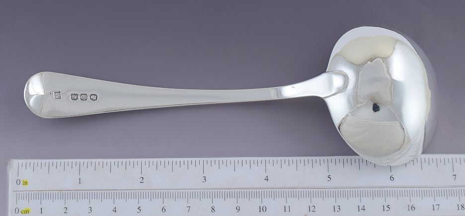 1818 Classic English Georgian Sterling Silver Gravy Sauce Ladle