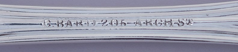 c1825-1855 12 American Coin Silver Prince Albert Teaspoons by Conrad Bard