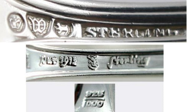 9 Sterling Governor Dummer Demitasse Spoons by Watson