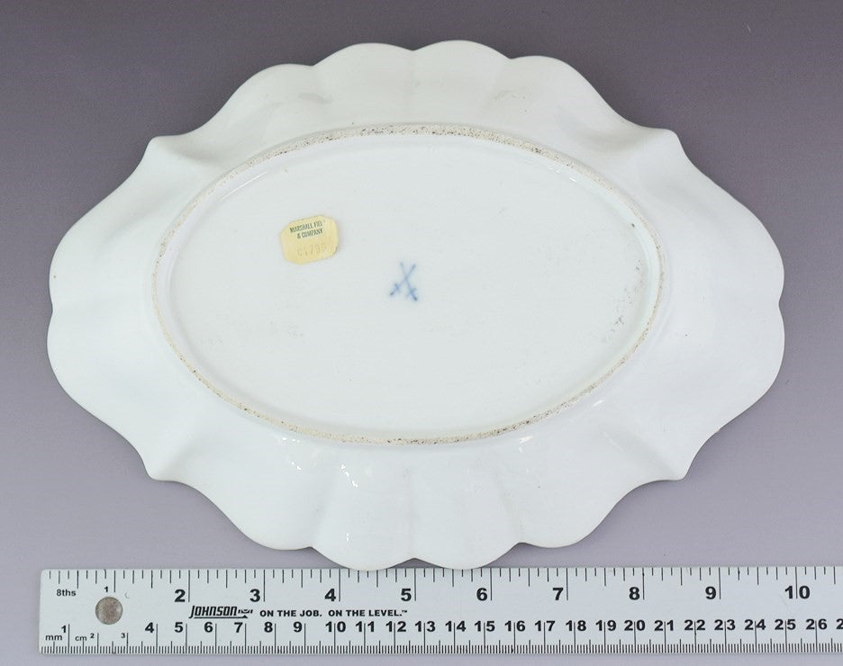 Beautiful Antique 18th Century Meissen Floral Serving Dish