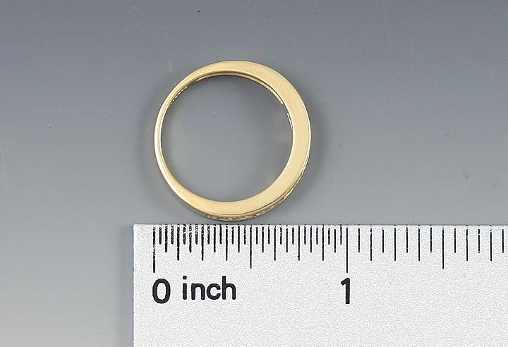 Stunning .60ct Carat Diamond 14K Gold Anniversary Band Ring Size 7