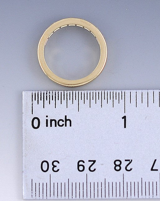 Elegant 1/2 Carat Diamond 14k Yellow Gold Anniversary Band / Ring Size 4.5