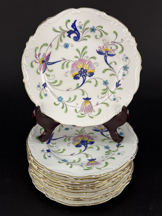 11 Coalport Fanfare Japan Pattern Bread Plates 6.75 Inches