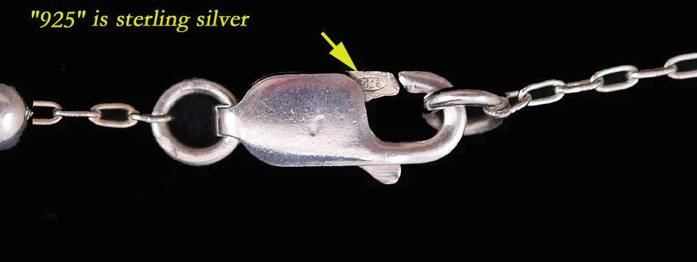 Fantastic Italian Sterling Silver Graduated Twisted Bead 19" Necklace